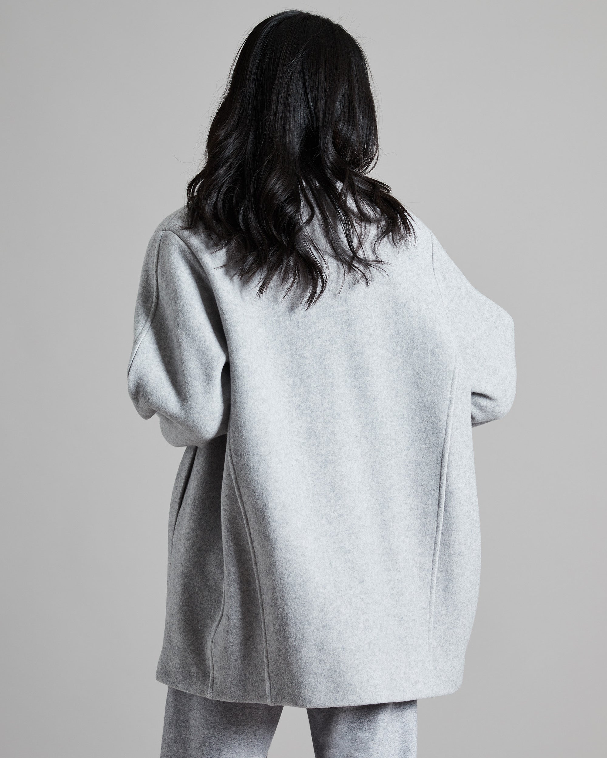 Outerwear in cashmere fleece