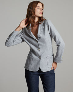 Light grey cashmere fleece Kate blazer