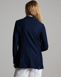 12.8 Kid Wool double breasted blazer in navy