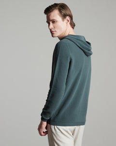 Green 12.8 kid wool hoodie