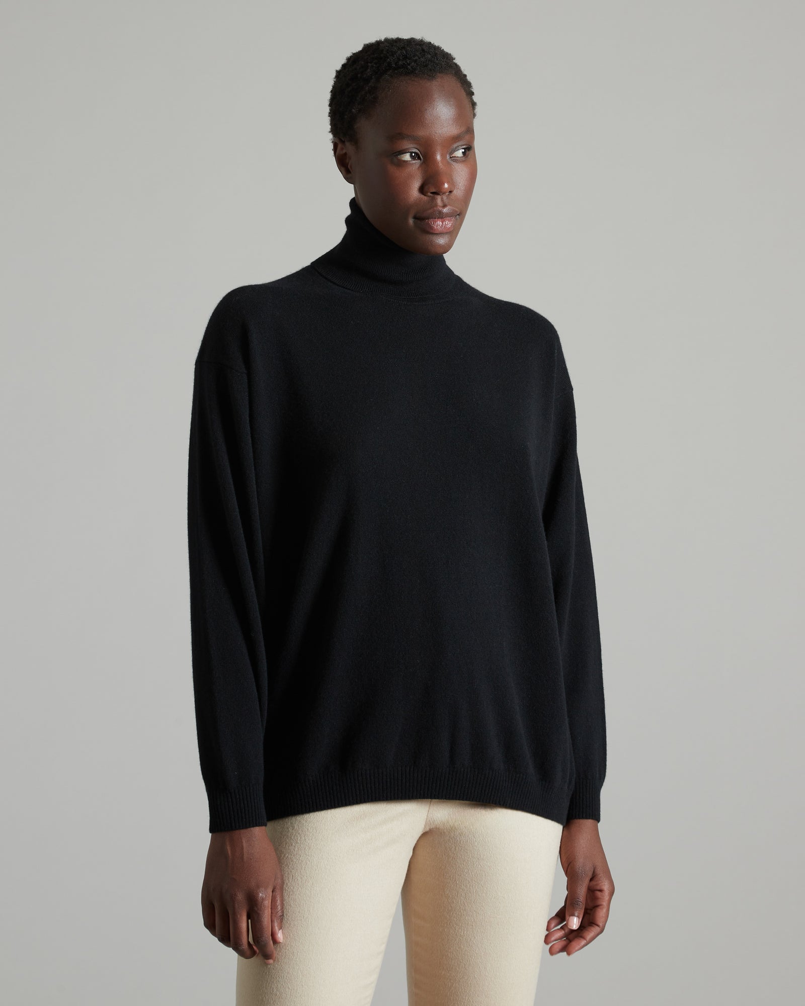 Black Kid Cashmere turtleneck sweater