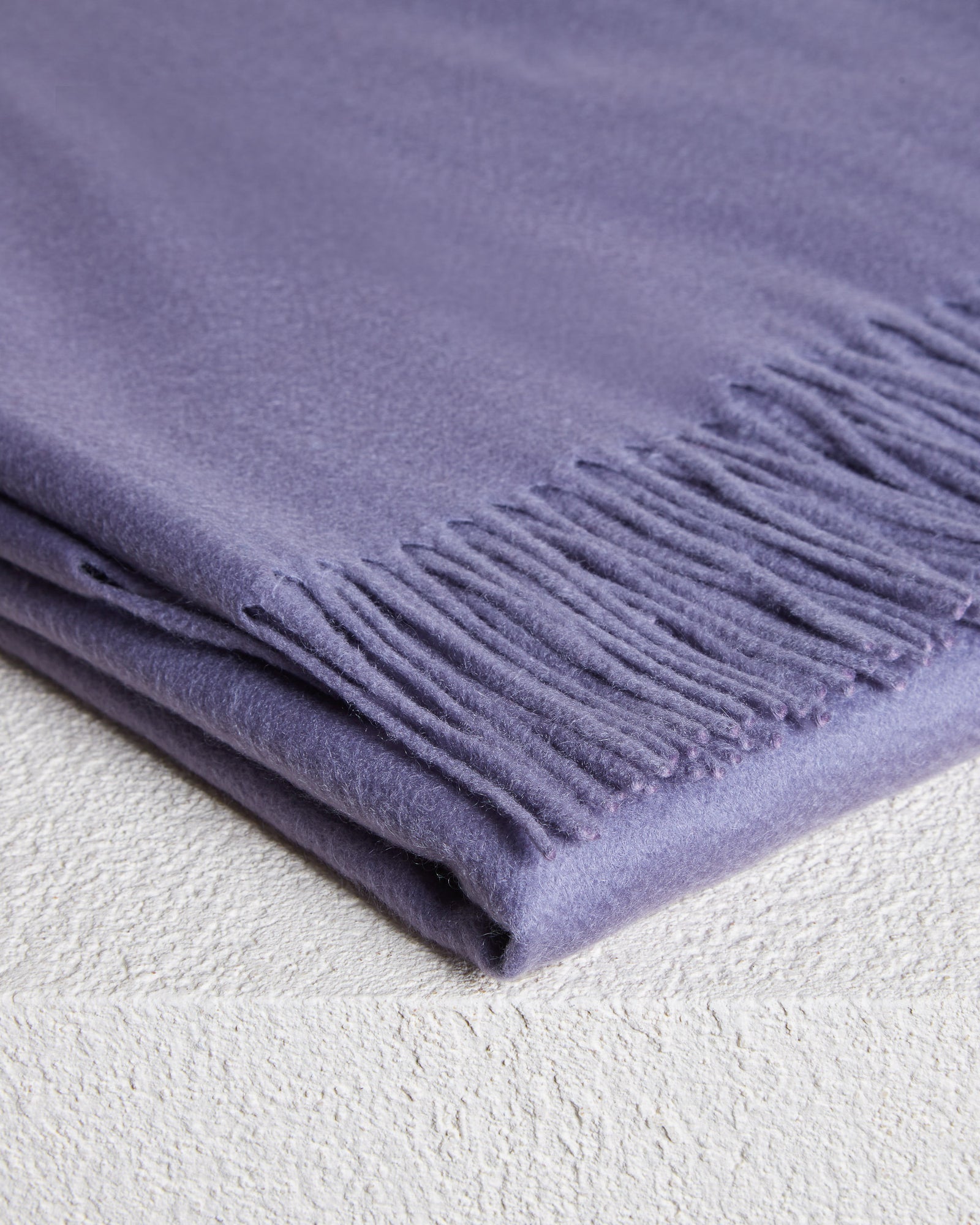 Purple pure cashmere plaid